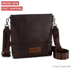 Premium Vegan Leather Crossbody Bag with Reinforced Feet, 10x9x3.5 Inches